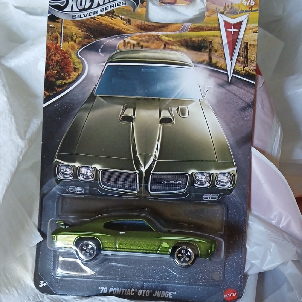 Hot Wheels '70 Pontiac GTO Judge Die-Cast Car - Green